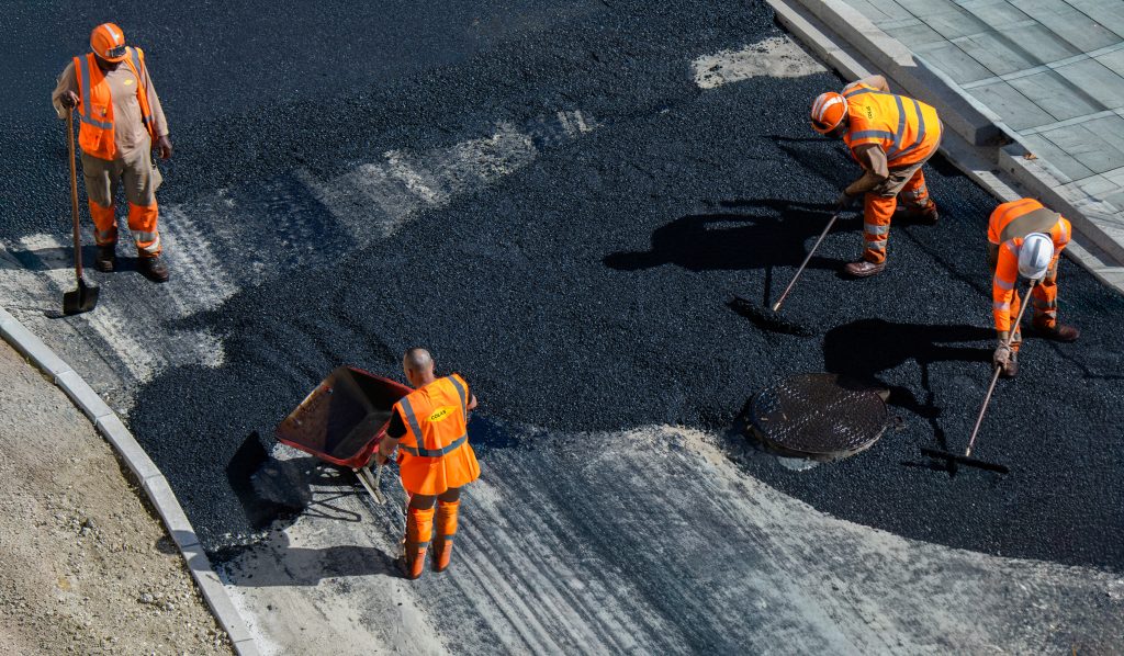Travaux de voirie en milieu urbain